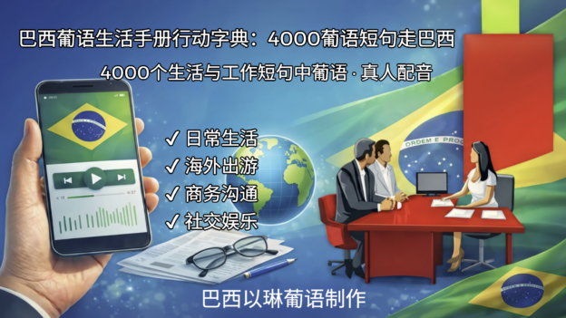 巴西葡语生活手册行动字典：4000葡语短句走巴西