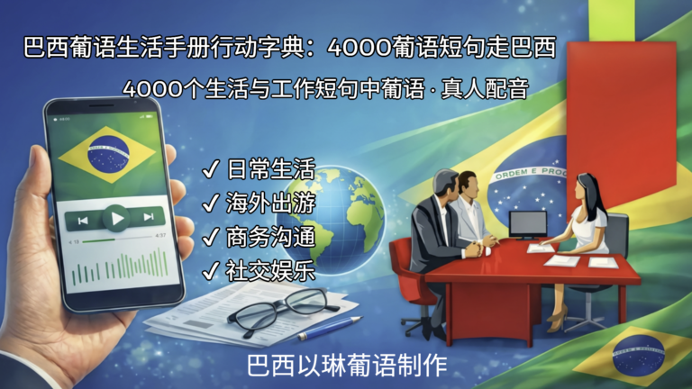 巴西葡语生活手册行动字典：4000葡语短句走巴西